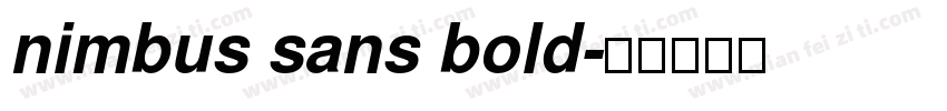 nimbus sans bold字体转换